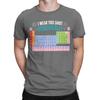 Periodically Chemistry Periodic Table Tshirt For Unisex Vintage 100 Cotton Tee Shirt Round Collar Short Sleeve T Shirt New Tops