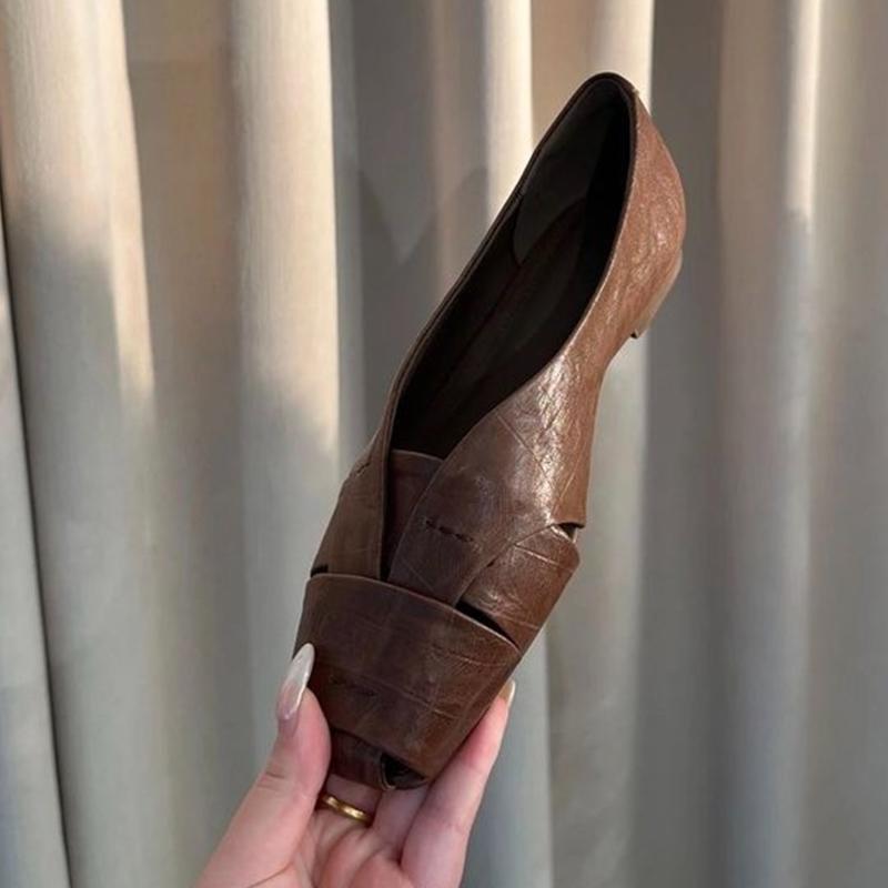 Modne mokasyny damskie płaskie płytkie kwadratowy nosek designerskie buty modne przytulne sandały jesień 2025 nowy trend sukienka zapatillas de mujer