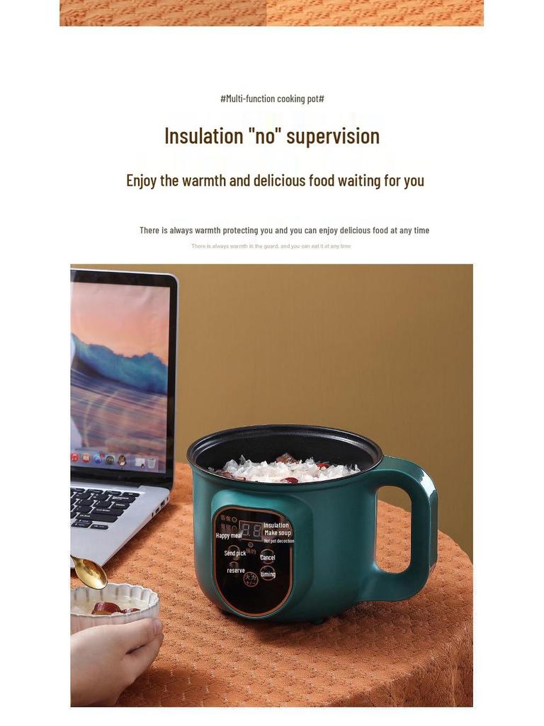 Mini Cocina Eléctrica Multifuncional Antiadherente para Residencias Estudiantiles y Hogares