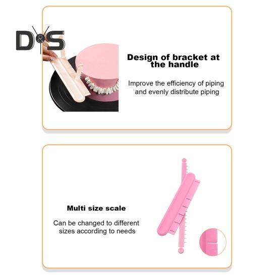 2 ks Sada na zdobení dortů s nastavitelným obloukovým vodítkem Přesná sada pekařského náčiní s 14 nastaveními šířky a hloubkovou stupnicí Plastová šablona na polevu pro domácnost