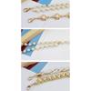 Gespleißter Perlen Damen Gürtel Elegant Vielseitig Elastische Taille Design Mode Perlenbesatz Vielseitig Frühling Sommer