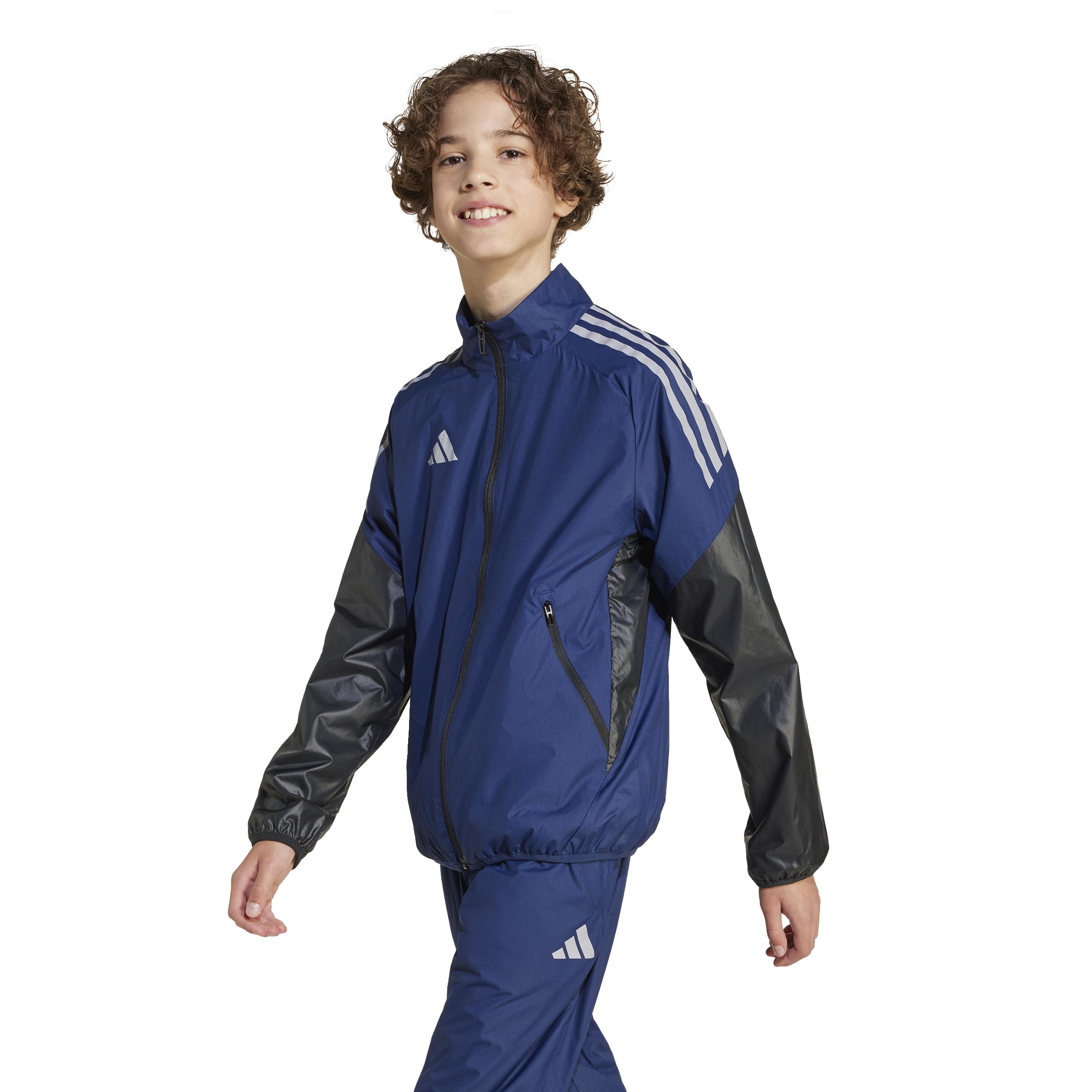 

Ветровка для футбола Adidas KSB74 Team Navy Детская Сине-черная (JP1255)