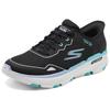 Skechers Go Series Comfortable Versatile Low-Top Casual Running Shoes Women Sneakers White Black 129345-BKBL