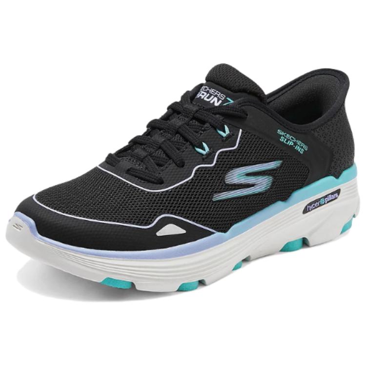 Skechers Go Series Comfortable Versatile Low-Top Casual Running Shoes Women Sneakers White Black 129345-BKBL