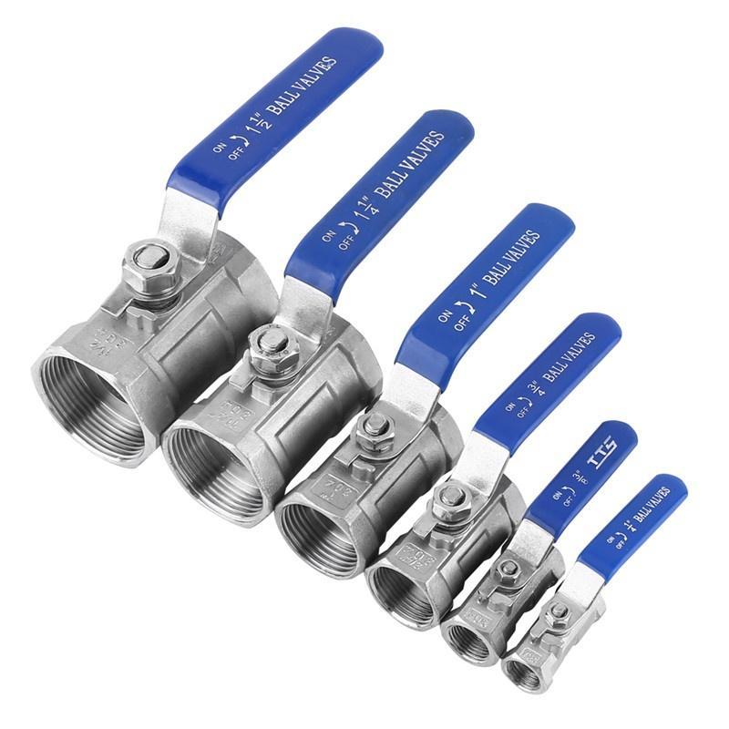 Pipe connector 2pcs SS 304 Stainless Steel Valve 1/8 1/4 3/8 1/2 BSP Equal Female Thread Flow Control Shut Off Needle Valve Specification : 1/2 Pipe connector 2pcs SS 304 Stainless Steel Valve 1/8 1/4 3/8 1/2 BSP Equal Female Thread Flow Control Shut Off Needle Valve Specification : 1/2