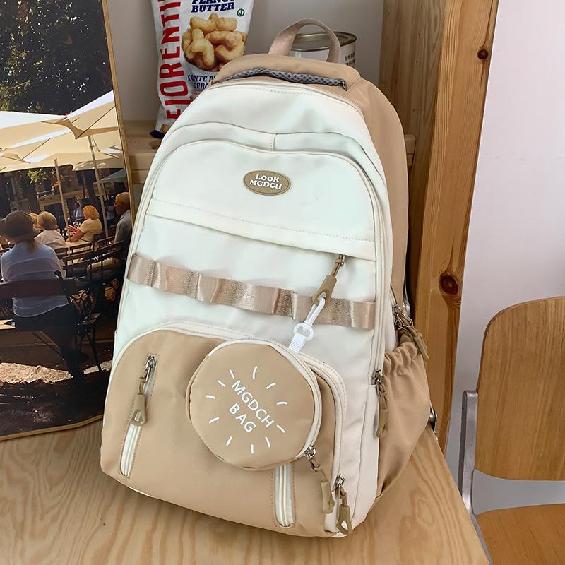 School bag for girls, primary school students, children's high-value color matching, high-quality fashion for middle school students, backpack