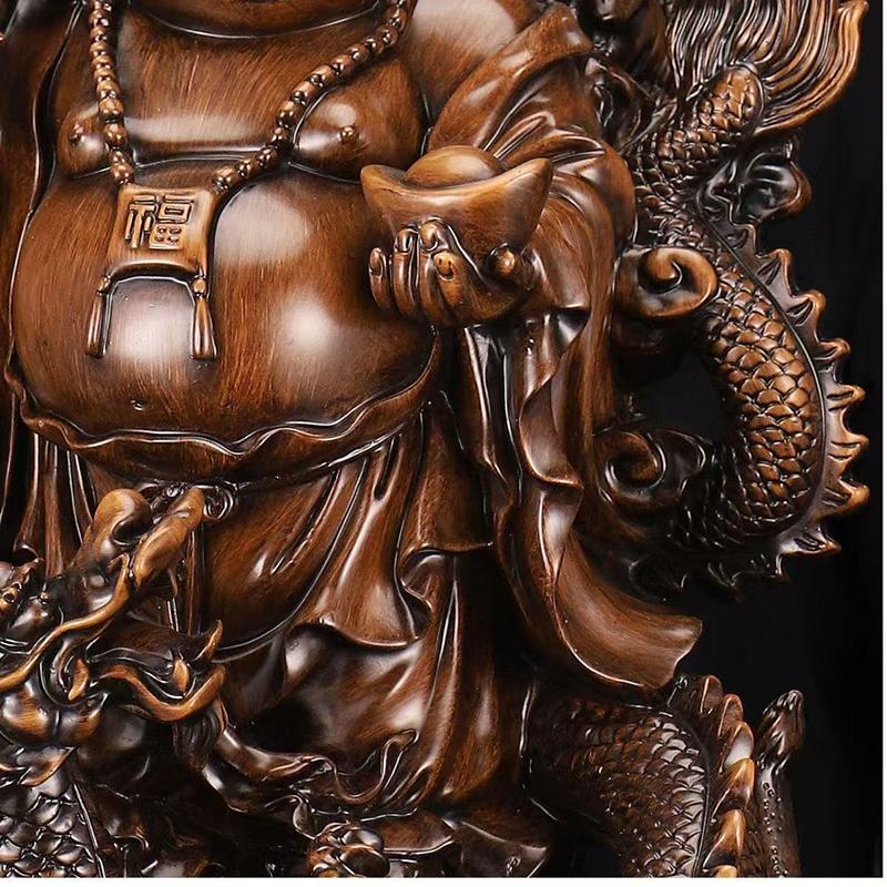 Resin Maitreya Buddha God of Wealth Statue Chinese Buddha Statues  Home, Room, Office Decoration Accumulate Wealth Accessories