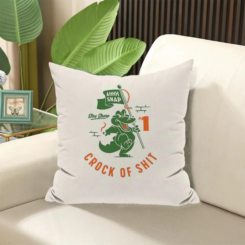 

Наволочки с крокодилом Чехол для подушки × Набивные подушки Декоративные подушки для дивана Элегантные чехлы для комнаты Сон Дом 30x30cm чёрный