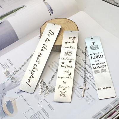 Zilverkleurige Metalen Bladwijzers Creatieve Leesaccessoires Nieuwe Jezus Boekmarker Boekenliefhebber