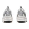 Li-Ning Synthetic Leather Comfortable Trendy Fashion Shock Absorbing Wear Resistant Low Top Casual Shoes Kids sneaker White Silver AGLV174-2