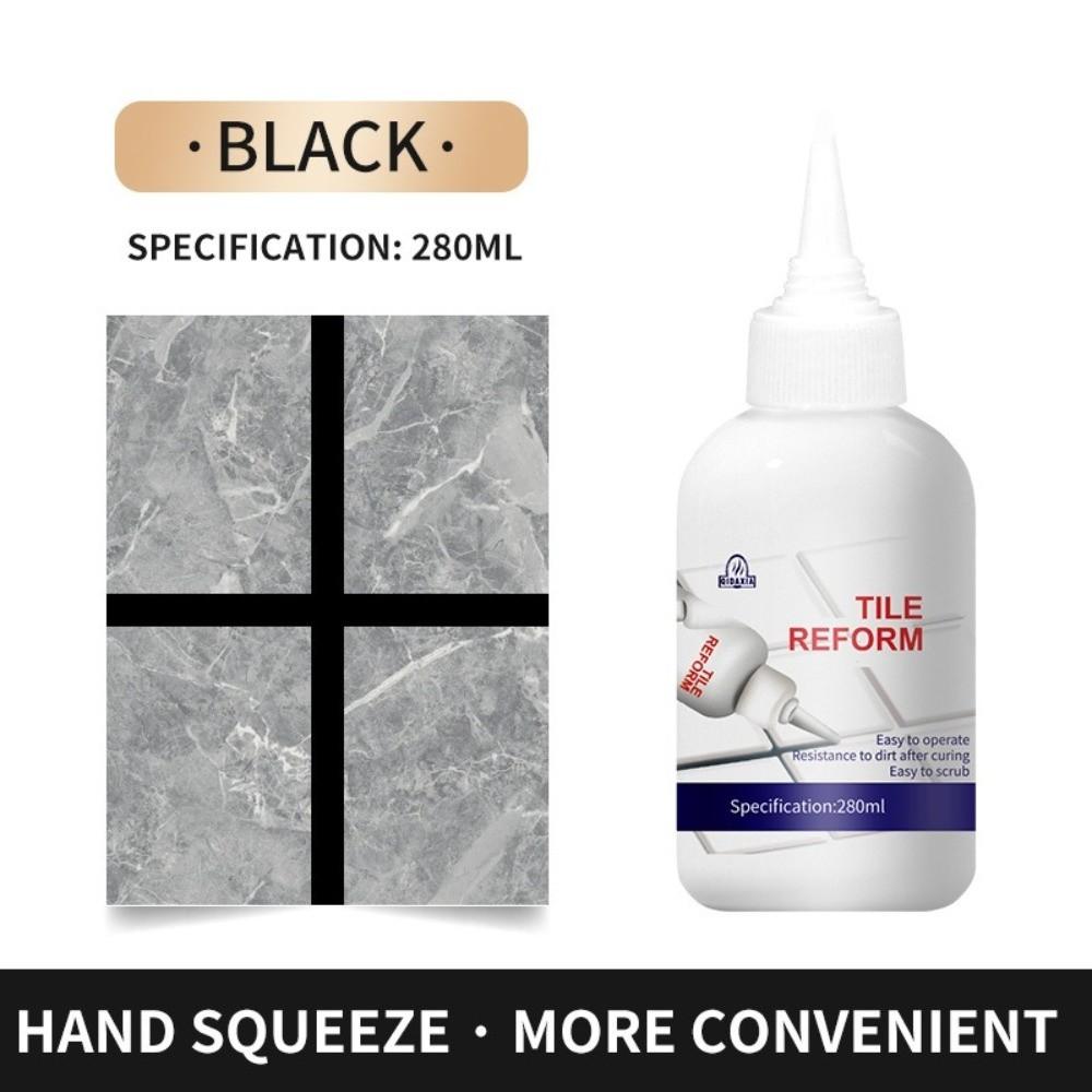 280ml Prostředek na opravu spár dlaždic Rychleschnoucí Odolný proti plísním Vodotěsný Keramická spárovací hmota Silně vodotěsný