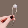 New Pearl Hairpins Korean U-shaped Metal Shell Hair Clip Pins Women Girls Hair Sticks Bun Maker Hair Styling Accessories Gifts