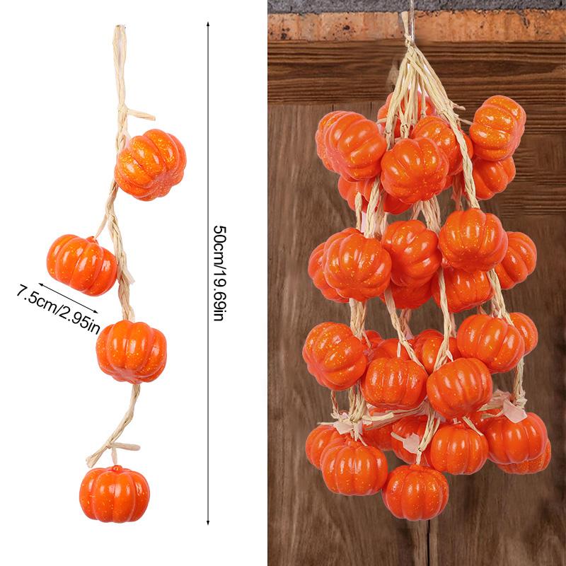 Artificial Vegetables Foam Chili Garlic Pumpkin For Home Kitchen Wall Hanging Decoration Red Pepper String Farm Party Fake Fruit