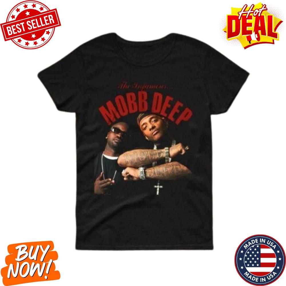 

Распродажа Футболка в стиле Mobb Deep Мужская с коротким рукавом Хлопок Хип-хоп Рэп Футболка S-5XL Унисекс Футболка XXXXL