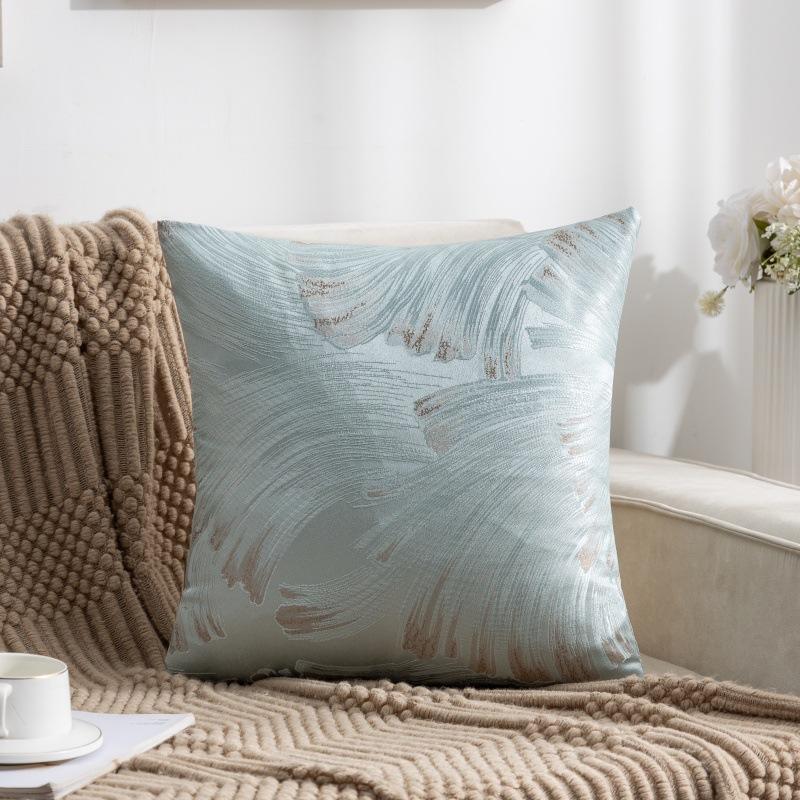 Nordic Throw Pillowcase Without Core Jacquard Single-sided Sofa Living Room Cushion Simple High-end Bedroom Bay Window Pillowcase