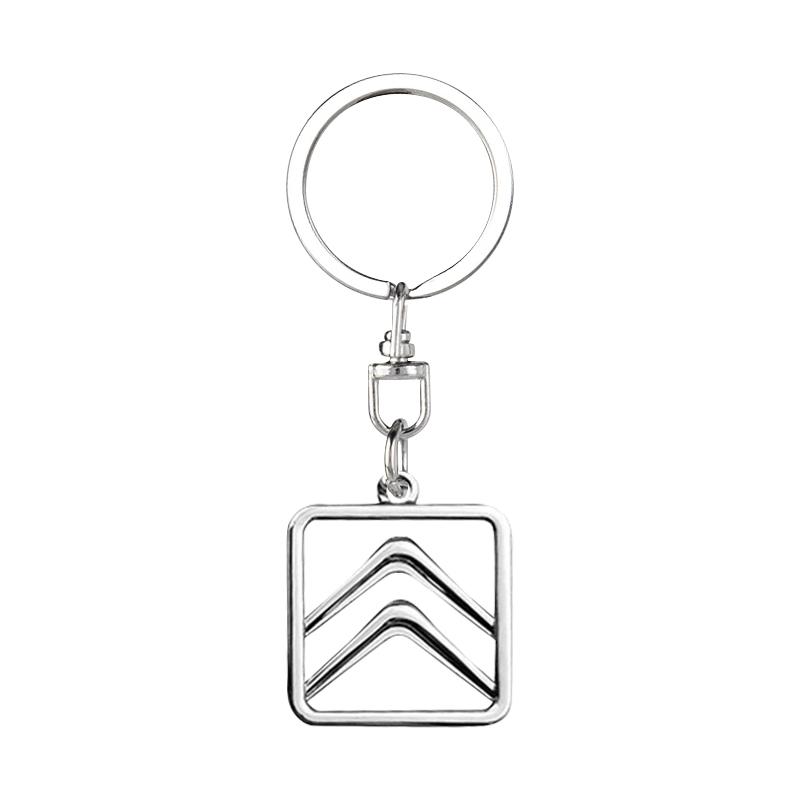 1Pcs Metal Car Keychain Badge Key Chain Rings Car Accessories For Citroen C1 C2 C3 C4 C5 C6 C8 C4L DS3 DS4 DS5 DS5LS DS6