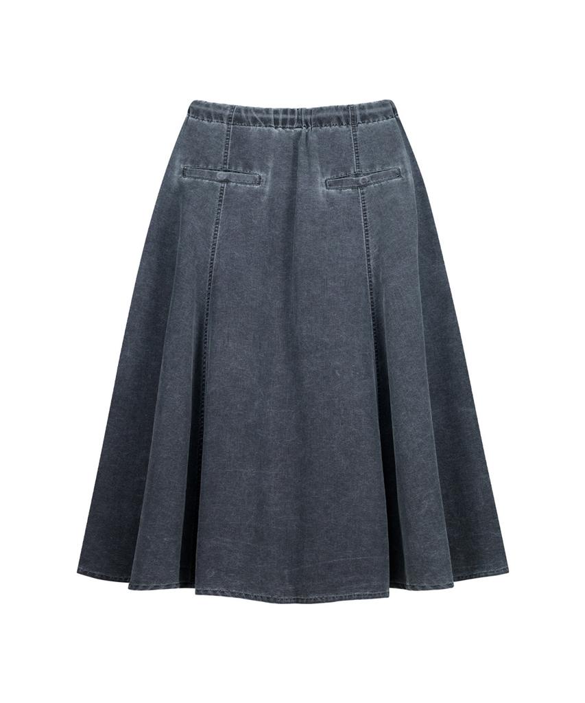 Off Grid Og Shield Pigment Cargo Flare Skirt - Charcoal
