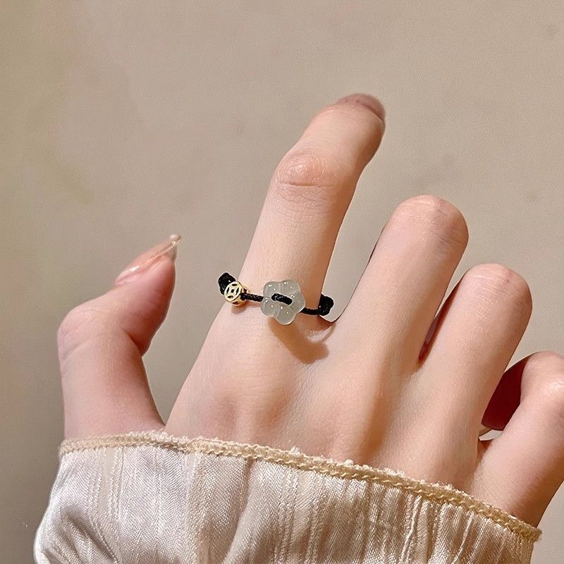 

Кольцо с богатым цветком, плетеное вручную кольцо из монет, нишевые подарки для подруг девушек