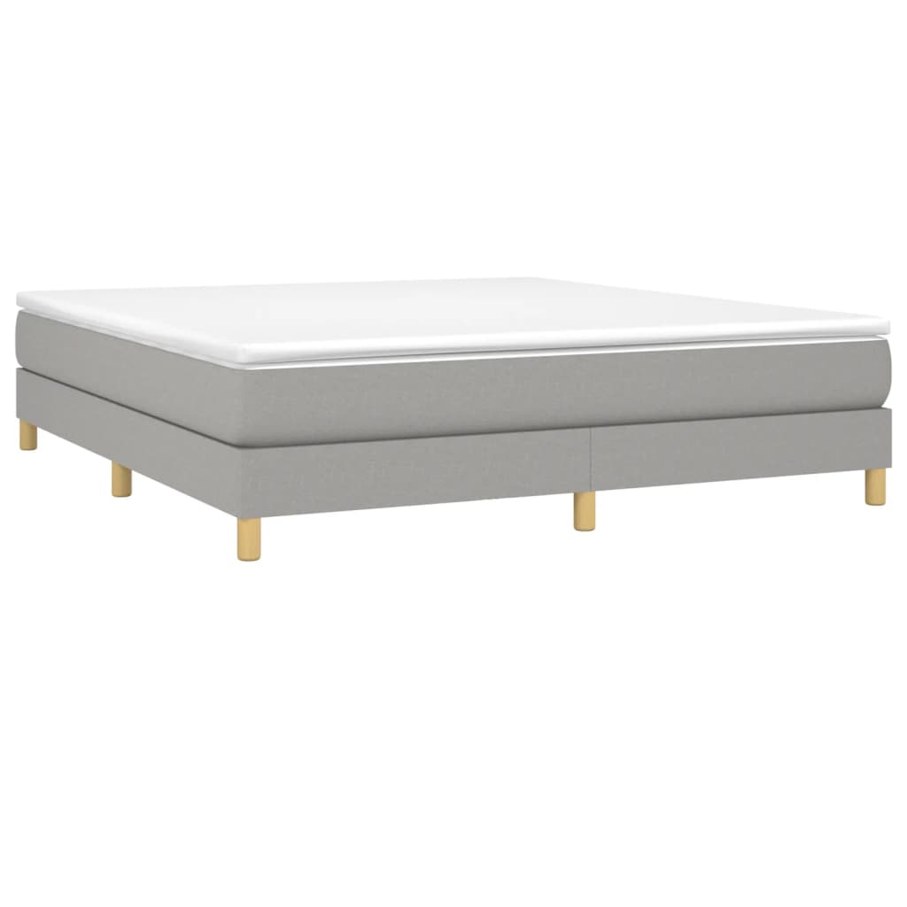 Vidaxl Bed Frame Without Mattress, Light Gray, 160X200 Cm, Upholstered