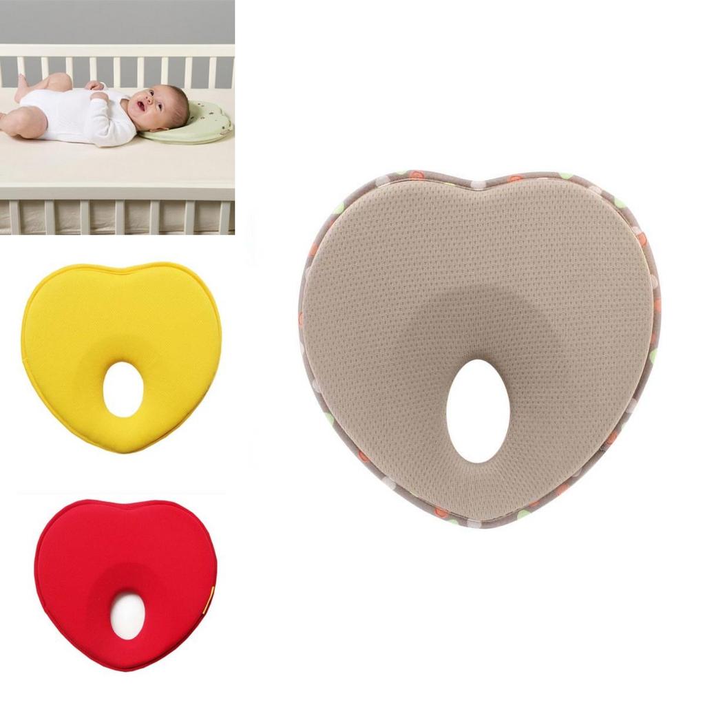 Luxurious Baby Pillow Toddler Sleep Positioner Anti Roll Cushion Flat Head Protection