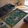 Mermaid Theme Crystal Velvet Floor Rug Personalized Custom Name Text Warm Carpet Home Decoration