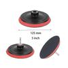 Red Cotton Polishing Pad: 3-7 Inch, Car Wax & Polish, Nylon Hook & Loop, M10/M14 Options