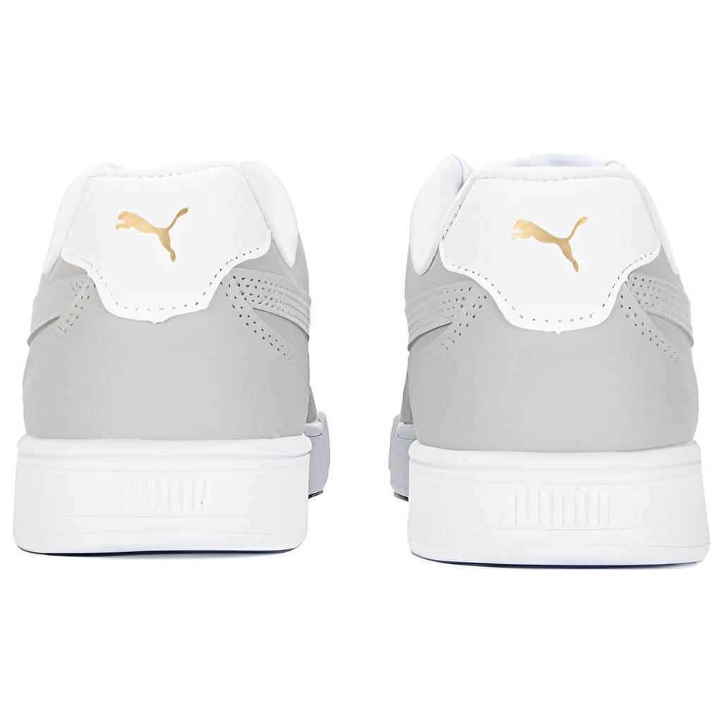 PUMA Caven Comfortable Abrasion Resistant Low top Skateboard Shoes Unisex White Gray 380810-35