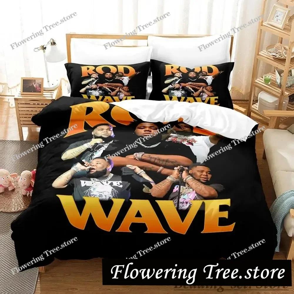 Beliebtes Rod Wave Bettwäscheset Einzelbett Twin Full Queen King Size Bettwäscheset Schlafzimmer für Erwachsene und Kinder Bettbezug-Sets Anime Bettwäsche Set Bett