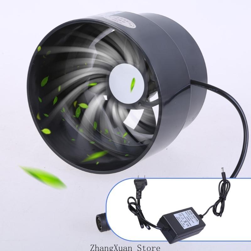 3XUF Duct Fan Powerful Inline Extractor Fan 12V 5W Duct Blower 110-100mm Air Exhaust