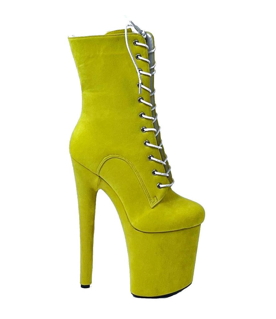 Bottes sexy style européen à talons hauts de 20 cm pour spectacle sur scène et pole dance
