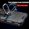 KEYSION Custodia antiurto per armatura per POCO X5 Pro 5G Custodia in silicone + anello in metallo per PC Custodia per telefono per Xiaomi POCO X5 5G