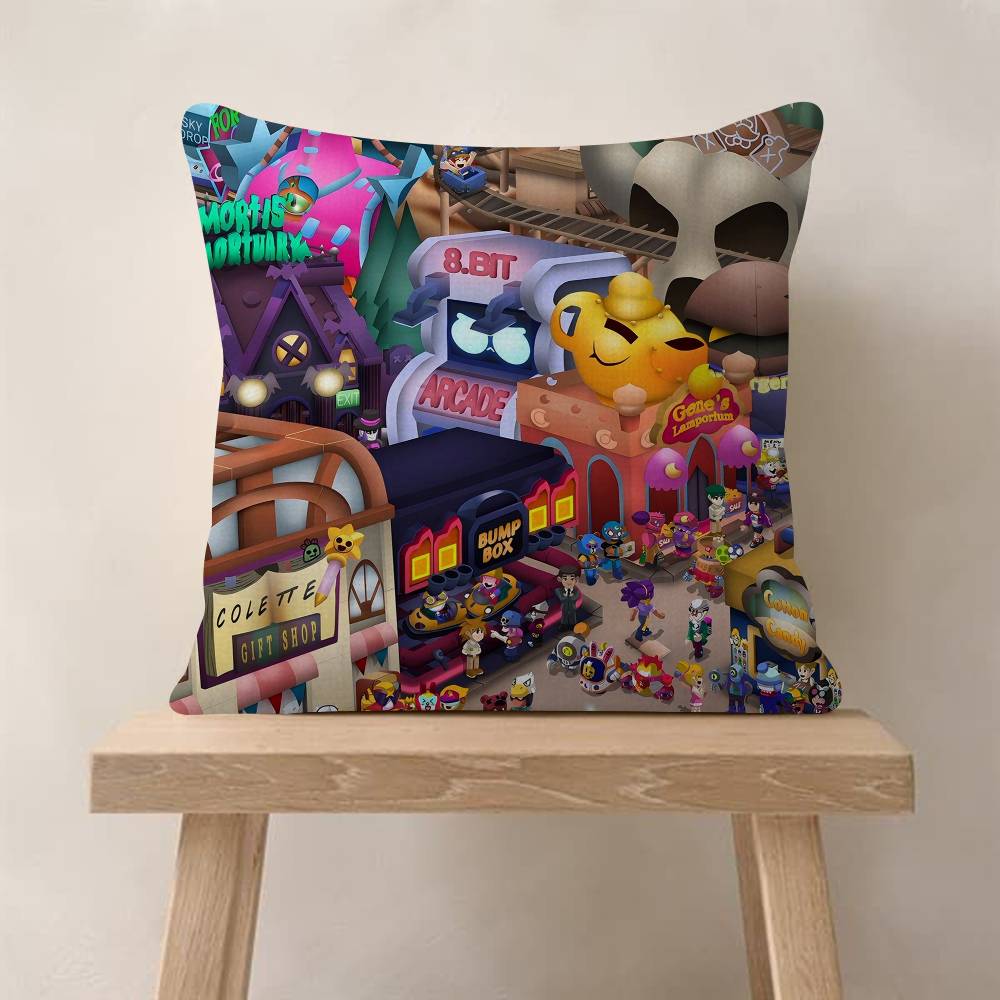 

BBawlss Game SStars Pillow Cushion Cover Pillowcase Living Room Sofa Home Decor Customized 30x30 cm