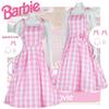 2023 Summer Season Barbie Cosplay Dress With Tight Polyester Fabric