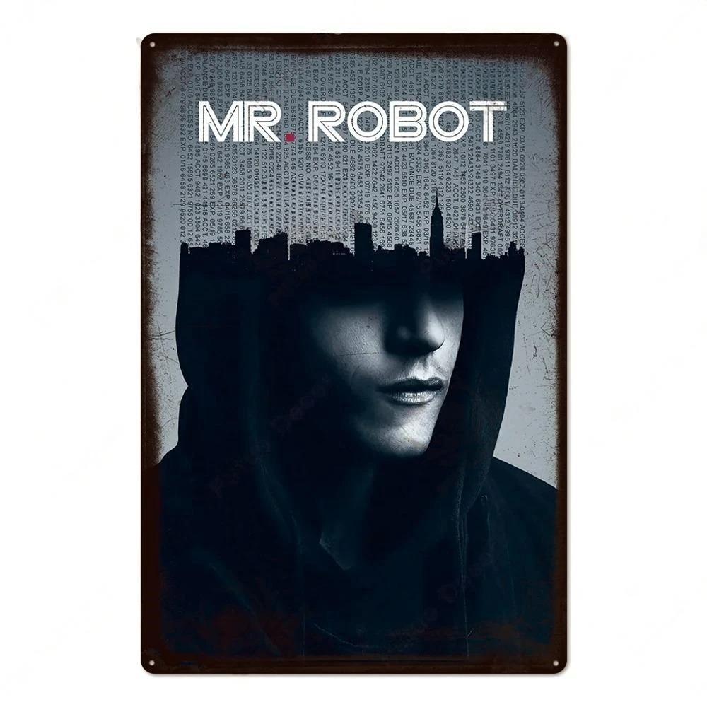 Vintage TV Movie Metal tin Signs decor Metal Plaque Posters Tin Sign Wall Decoration for Cinema Man Cave Bedroom Wall Home Decor