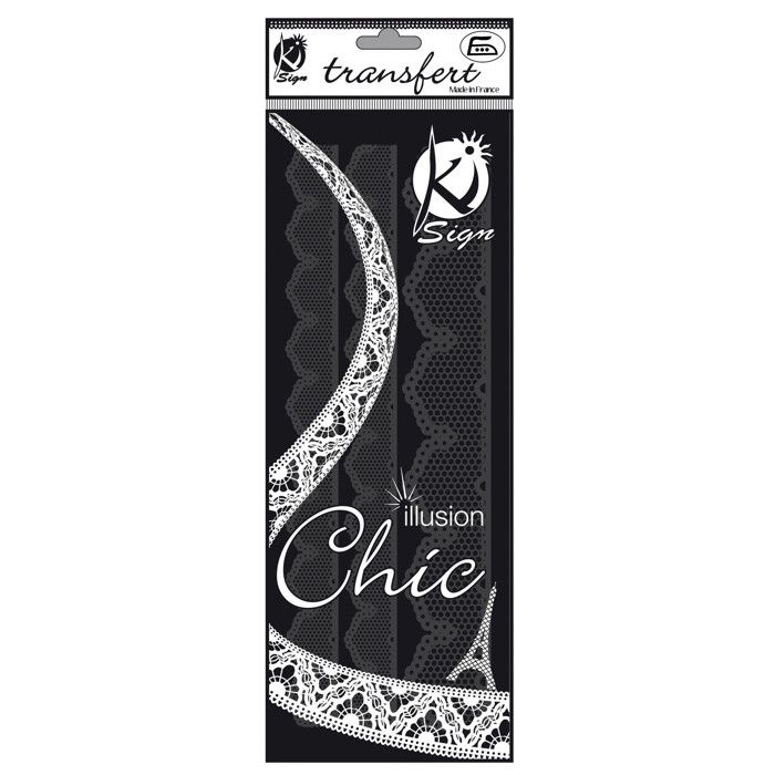 Transfert thermocollant velours Ruban 3 noir 10x30cm