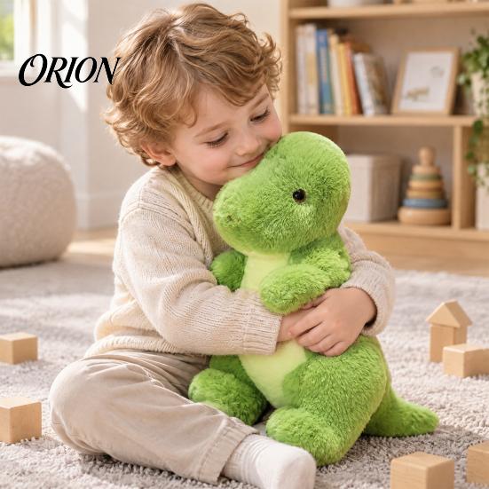 Cute Dinosaur Pillow Plush Toy, Soft Short Stuffed Animal, T-Rex Triceratops Companions for Babies Stegosaurus Dino Doll, PP Cotton Boys Girls Durable