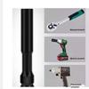 2In1 8-12Mm Long Impact Hex Socket Set Wrench Hex Socket With Variation 1/2"Drive Carbon Black Steel