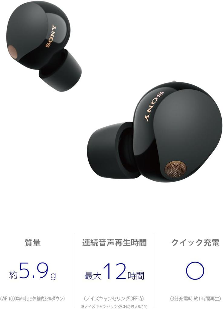 Sony Wireless Earphones 2025 Gold Award True Wireless Overwhelming Noise Cancelling Performance Compact and Lightweight Design Microphone for Call
