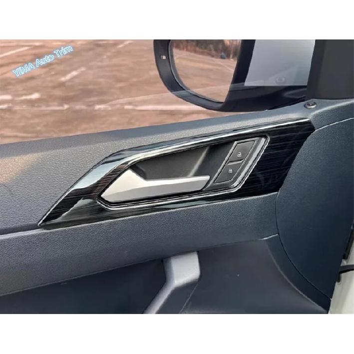 Inner Door Handle Bowl Decoration Cover Trim Kit Fit For VW Volkswagen Polo     - 2025 Car Styling Accessories