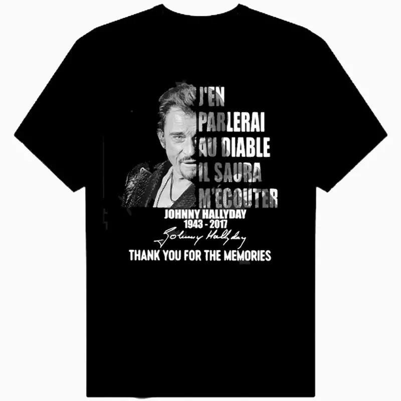 New Johnny Hallyday Signature Short T Shirt Mens All Size S2345XL MC668 Unisex T-Shirt XL