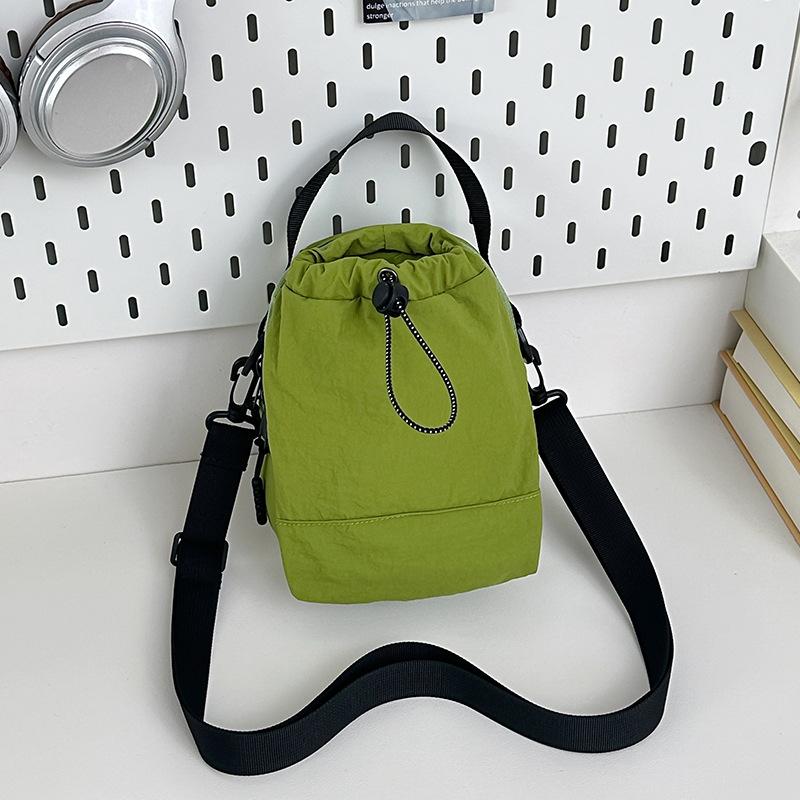 

Простой холщовый мешок-узел для улицы, фитнес-сумка на шнурке через плечо, повседневная сумка для мобильного телефона, портативная сумка-мессенджер для чайника зелёный