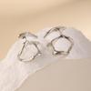 Liquid Metal Alloy Water Drop Earrings: Sweet & Cool European-American Geometric Design
