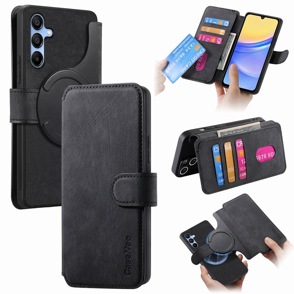 CASENEO MW-03 For Samsung Galaxy A54 5G Case with Detachable Wallet Leather+TPU Phone Cover