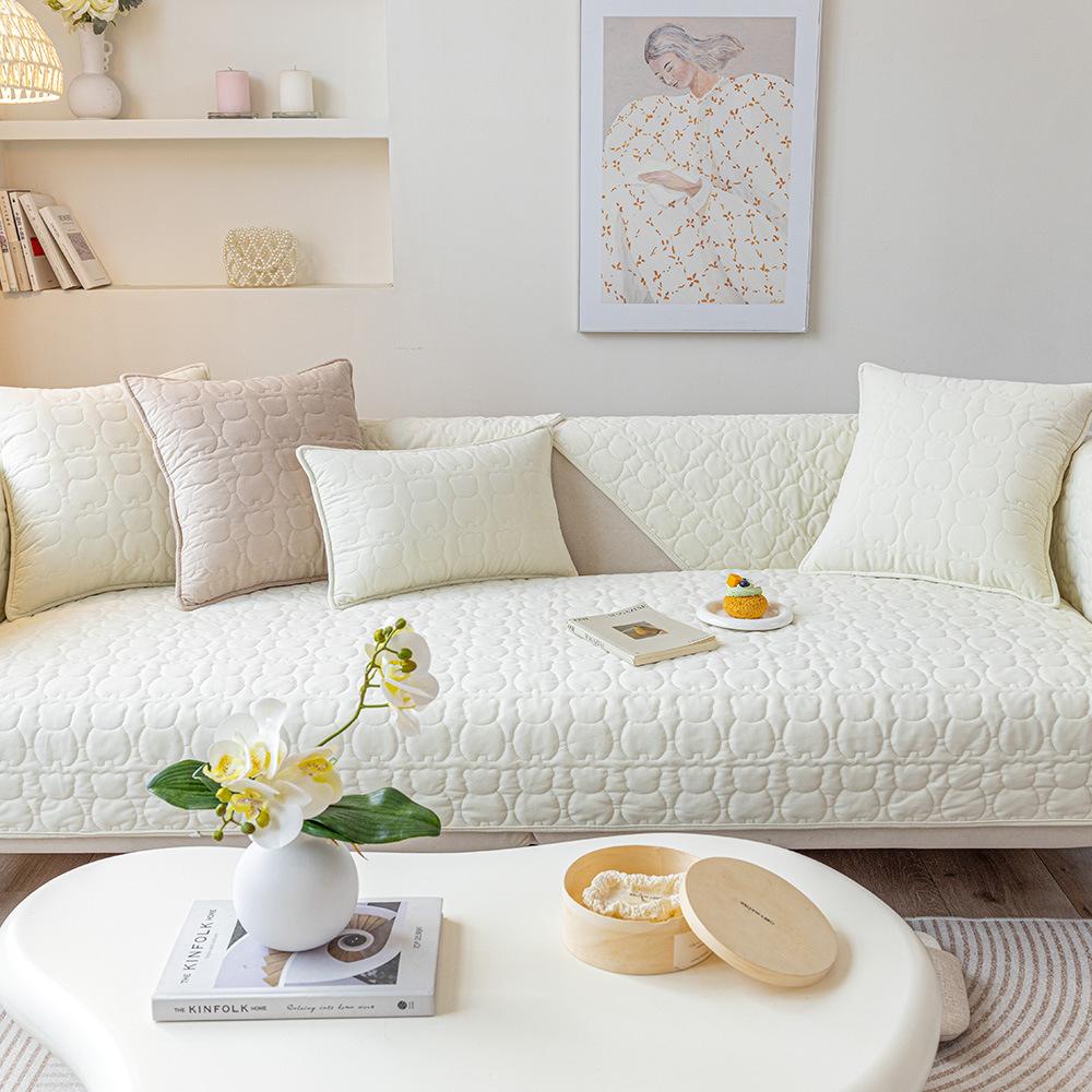 

Матовая бархатная диванная подушка, современный простой медведь, осенне-зимняя диванная подушка, утолщенная нескользящая подушка, чехол для дивана 70*70