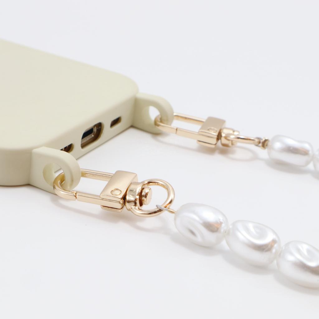 Pearl Bracelets Chain Crossbody Necklace Lanyard Phone Case for iPhone 16 15 14 13 12 11 Pro Max 8 7 Plus Shockproof Case