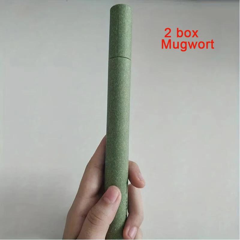 2Box Sandalwood Mugwort Scent Incense Stick Sleeping Aiding Tranquilize Mind Refreshing Scent Home Office Bedroom Natural