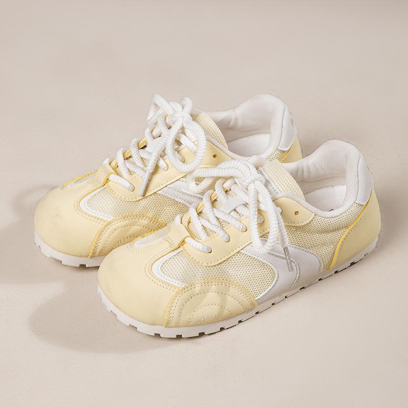 Lightweight thin-soled sports moral training shoes women's new spring and autumn versatile round head flat-soled casual shoes