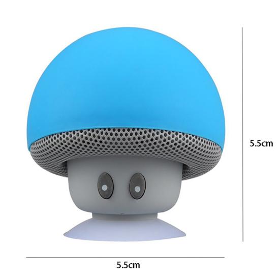 Portable Mini Cute Mushroom Waterproof Sucker Bluetooth-compatible Speaker Bass Sound Box