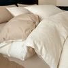 Elegant 3D Jacquard Cotton 4-Piece Bedding Set for Dorms