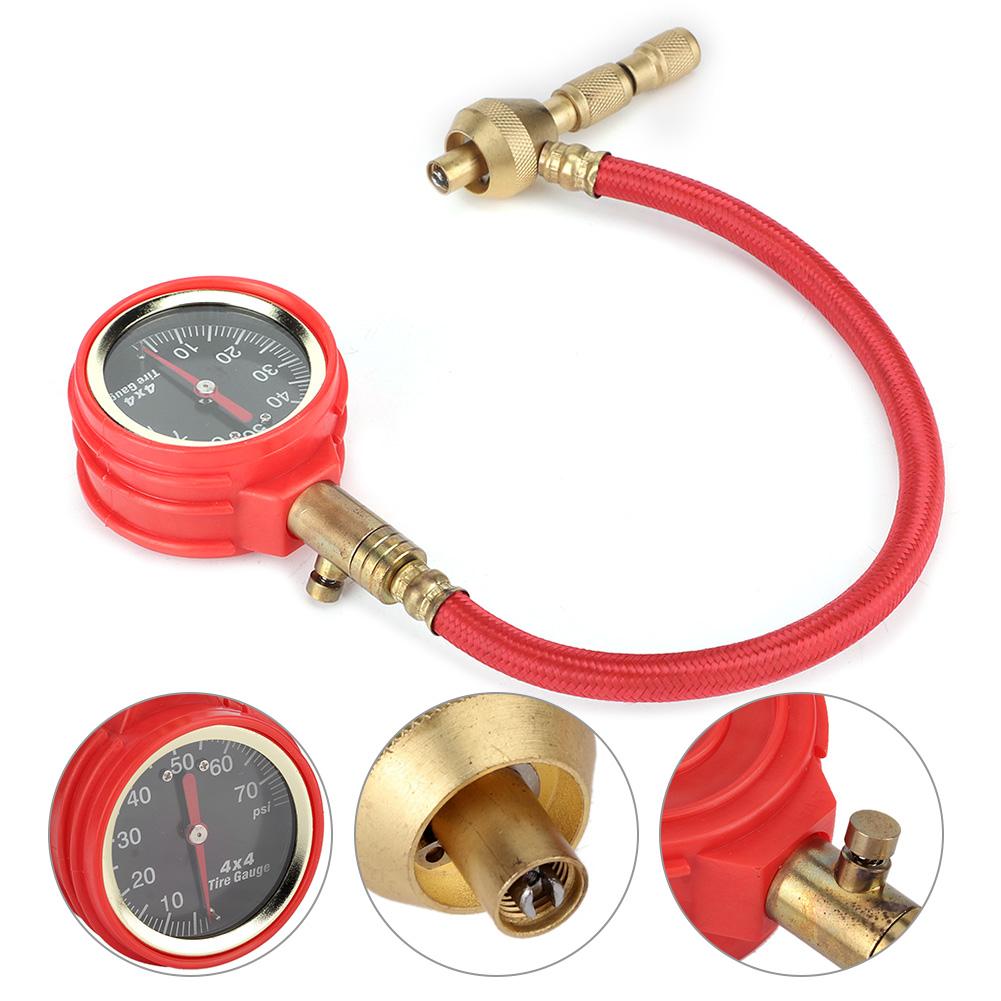Portable Auto Car Tyre Tire Air Pressure Gauge Dial Meter Tester High Accuracy